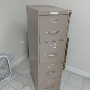 4-Drawer Locking Vertical Filing Cabinet